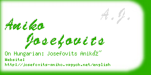 aniko josefovits business card